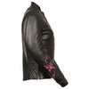 Women's Jacket w/ Butterfly & Star Detailing - HighwayLeather