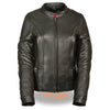 Women's Vented Jacket w/ Back Stretch - HighwayLeather