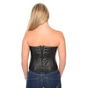 Ladies Lambskin Zipper Front w/ Spiked Studs - HighwayLeather