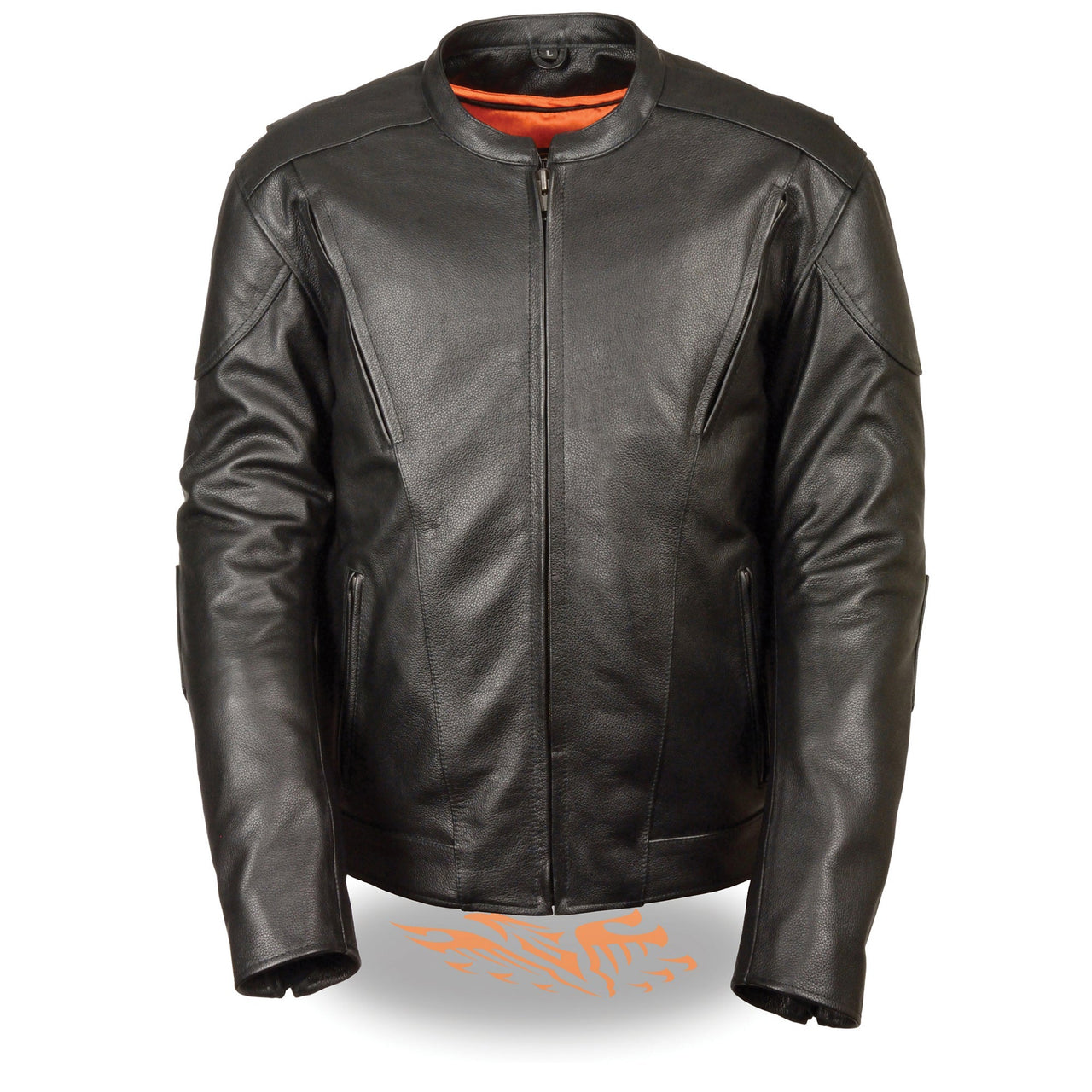 Men's Vented Scooter Jacket w/ Kidney Padding - HighwayLeather