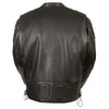 Men's Full Side Lace Vented Scooter Jacket - HighwayLeather