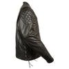 Men's Full Side Lace Vented Scooter Jacket - HighwayLeather