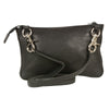 Ladies Zipper Closure Belt/Shoulder Bag - HighwayLeather