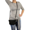 Ladies Zipper Closure Belt/Shoulder Bag - HighwayLeather