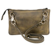 Ladies Zipper Closure Belt/Shoulder Bag - HighwayLeather