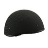 MPH DOT Half Helmet w/ Carbon Fiber Look Matte Black - HighwayLeather