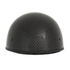 MPH DOT Half Helmet w/ Carbon Fiber Look Shiny Black - HighwayLeather