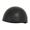 MPH DOT Half Helmet w/ Carbon Fiber Look Shiny Black - HighwayLeather