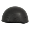 MPH DOT Half Helmet w/ Carbon Fiber Look Shiny Black - HighwayLeather