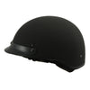 MPH DOT Helmet w/ Drop Sun Visor Carbon Fiber Look Matte Black - HighwayLeather