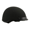 MPH DOT Helmet w/ Drop Sun Visor Carbon Fiber Look Matte Black - HighwayLeather