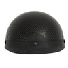 MPH DOT Helmet w/ Drop Sun Visor Carbon Fiber Look Shiny Black - HighwayLeather