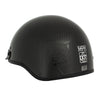 MPH DOT Helmet w/ Drop Sun Visor Carbon Fiber Look Shiny Black - HighwayLeather