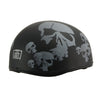 MPH America's Smallest DOT Helmet w/ Skeleton Head Graphics Matte Black - HighwayLeather