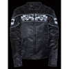 Women's Crossover Textile Scooter Jacket w/ Reflective Skulls - HighwayLeather