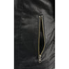 Women Black Zipper Front Jacket with Full Sleeve Removable Hoodie - HighwayLeather
