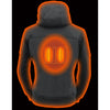 Womens Soft Shell Heated Racing Style Jacket with Detachable Hood - HighwayLeather