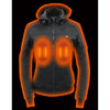 Womens Soft Shell Heated Racing Style Jacket with Detachable Hood - HighwayLeather