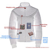 Women Textile & Fleece Combo jacket w/ Reflective Detailing - HighwayLeather