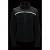 Women Micro Fleece Zipper Front Jacket w/ Reflective Stripes - HighwayLeather