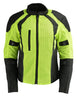 Ladies High Visibility Mesh Racer Jacket w/ Reflective Piping - HighwayLeather