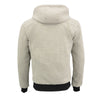 Mens Zipper Front Heated Hoodie w/ Front & Back Heating Elements - HighwayLeather