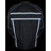 Men's Vented Textile Jacket w/ High Visibility Reflective - HighwayLeather