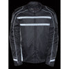 Men's Vented Textile Jacket w/ High Visibility Reflective - HighwayLeather