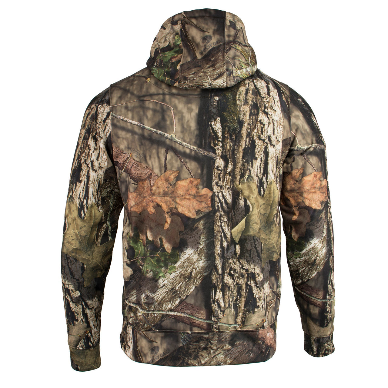 Men's Zipper Front Mossy Camo Heated Hoodie w/ Front & Back Heating - HighwayLeather