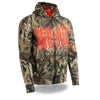 Men's Zipper Front Mossy Camo Heated Hoodie w/ Front & Back Heating - HighwayLeather