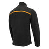 Mens Micro Fleece Zipper Front Jacket w/ Orange Stripe - HighwayLeather