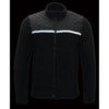 Men Micro Fleece Zipper Front Jacket w/ Reflective Stripes - HighwayLeather