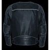 Men's Leather & Mesh Racer Jacket w/ Removable Rain Jacket Liner - HighwayLeather