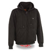 Mens Zipper Front Heated Hoodie w/ Front & Back Heating Elements - HighwayLeather