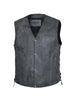 Men's Tombstone Gray Motorcycle Vest