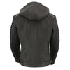 Women Zipper Front Scuba Jacket w/ Detachable Zip Off Hood - HighwayLeather