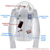 Women Zipper Front Scuba Jacket w/ Detachable Zip Off Hood - HighwayLeather