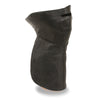 Unisex Premium Leather Face & Neck Warmer w/ Adjustable Straps - HighwayLeather