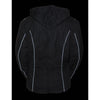 Ladies 3/4 Textile Jacket w/ Reflective Tribal Detail - HighwayLeather