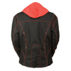 Ladies 3/4 Textile Jacket w/ Reflective Tribal Detail - HighwayLeather