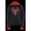 Ladies 3/4 Textile Jacket w/ Reflective Tribal Detail - HighwayLeather