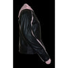 Ladies Striped Jacket w/ Zip-Out Hoodie - HighwayLeather