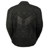 Women's Textile Jacket w/ Stud & Wings Detailing - HighwayLeather
