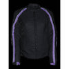 Women's Textile Jacket w/ Stud & Wings Detailing - HighwayLeather