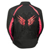 Women's Textile Jacket w/ Stud & Wings Detailing - HighwayLeather