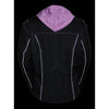 Ladies 3/4 Jacket w/ Reflective Tribal Detail - HighwayLeather