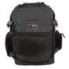 Large Leather & Textile Cruiser Sissy Bar Back Pack (15X22X7) - HighwayLeather