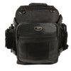 Medium Leather & Textile Cruiser Sissy Bar Back Pack (12X16X6) - HighwayLeather
