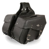 Large Zip-Off PVC Throw Over Saddle Bag (15X12X7X22) - HighwayLeather