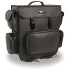 Large PVC Sissy Bar Bag w/ 5 Bonus Pockets (16X19X7)